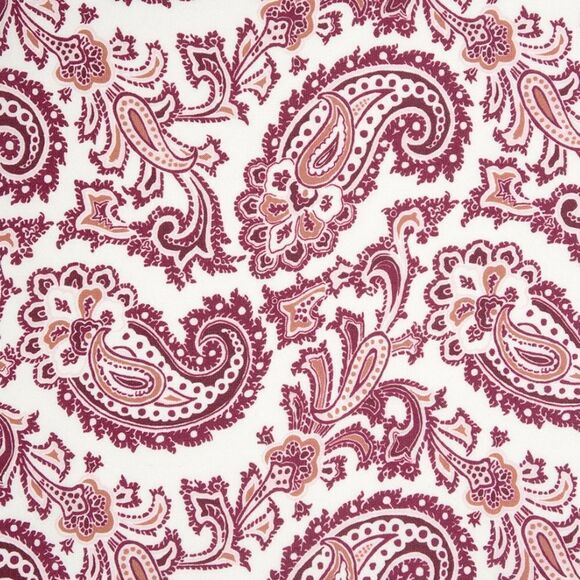 REBECCA MINKOFF Women’s Paisley Tassel Bandana Scarf in Berry Multi Color - Picture 4 of 5